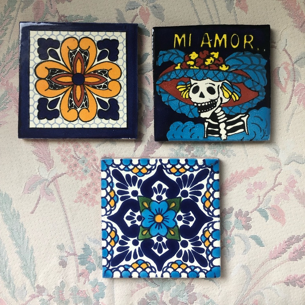Set of 3 tiles/coasters